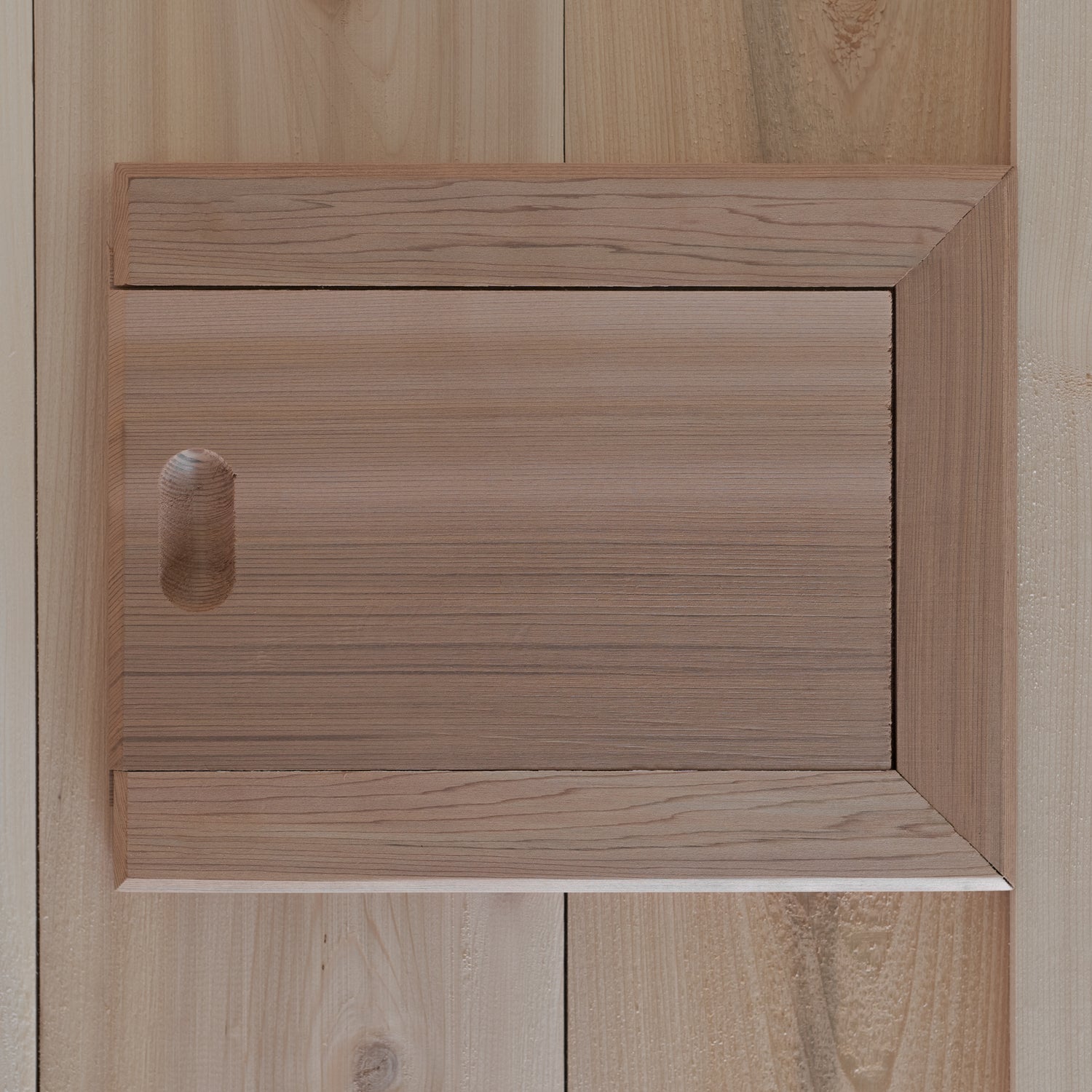 Prise d'aération en cèdre pour sauna
