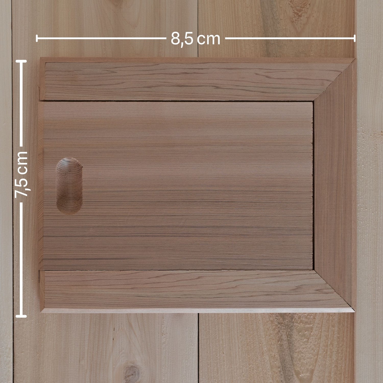 Prise d'aération en cèdre pour sauna