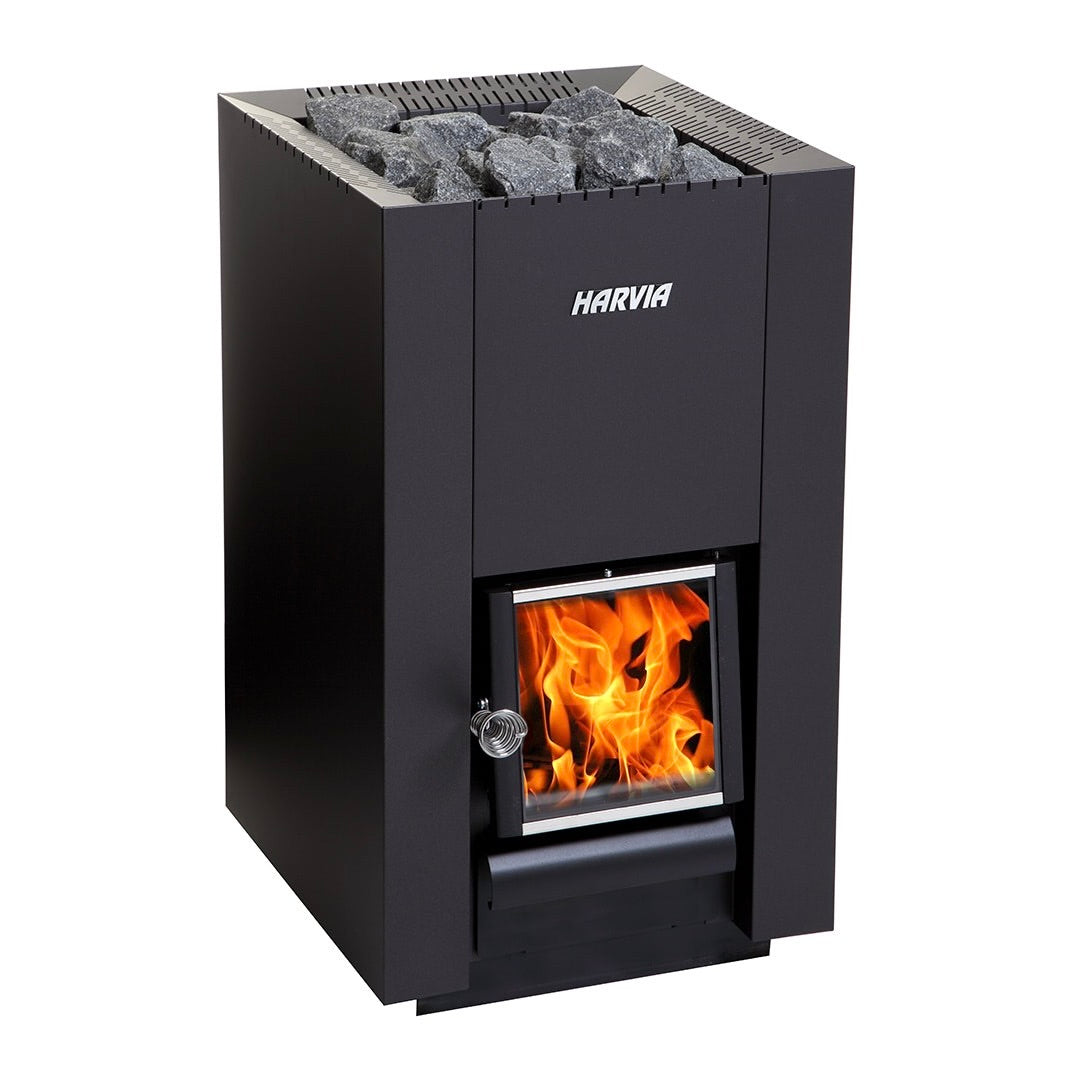 Harvia Linear 16 with complete chimney kit (Certified)