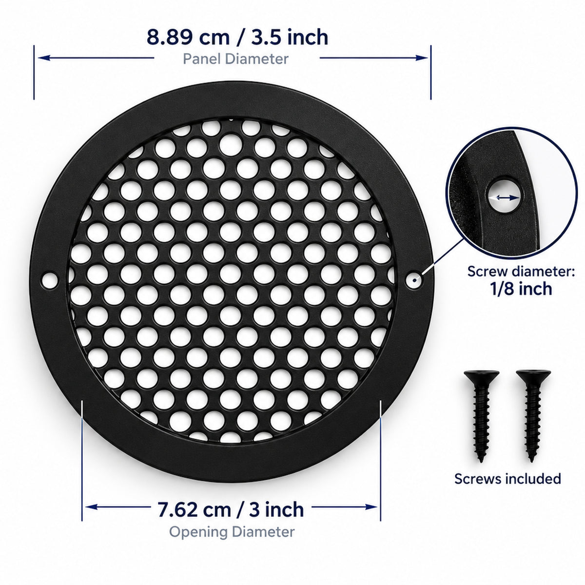 Stainless Steel Air Vent for Sauna - 3.5"