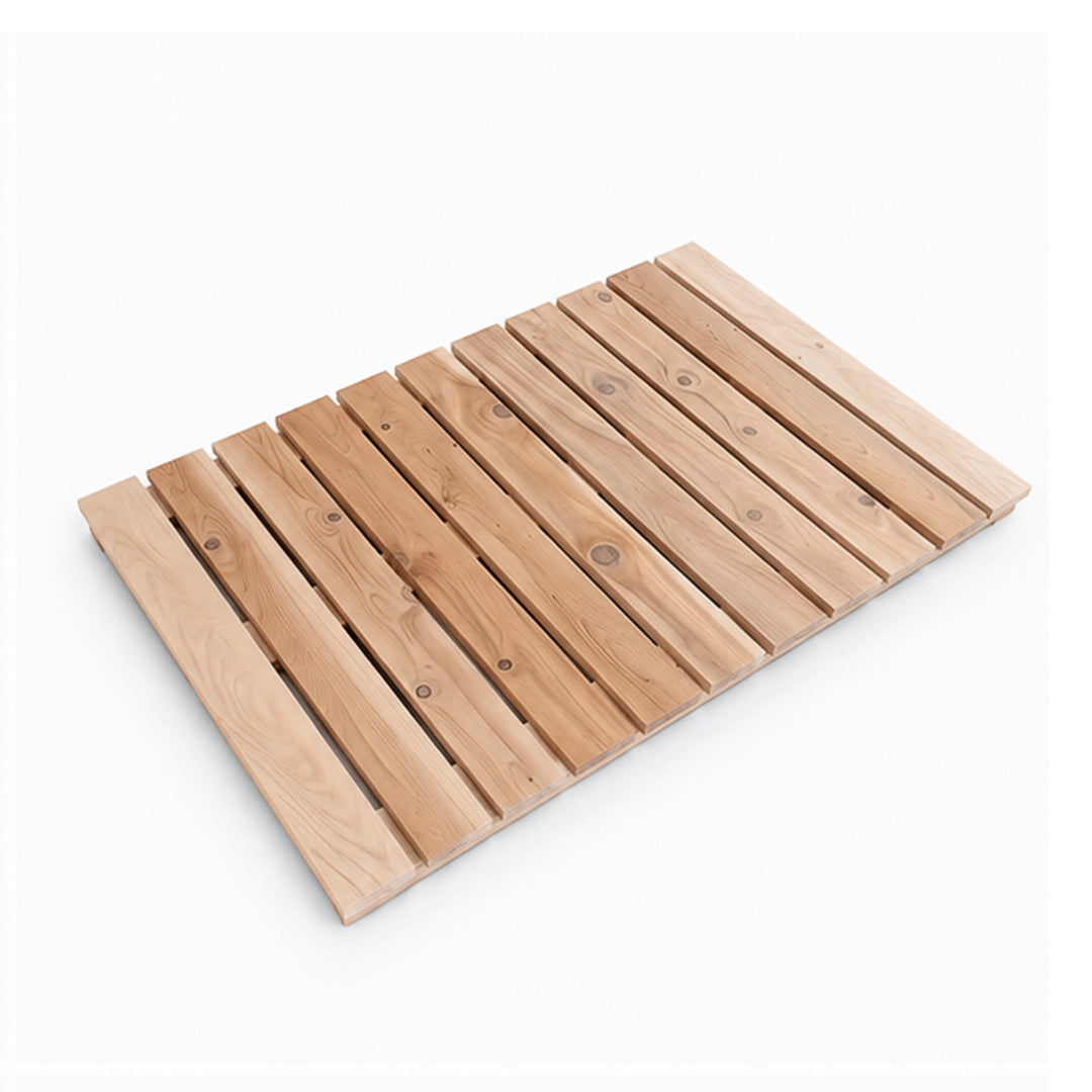 Plancher de sauna extérieur en cèdre MÖKKI - 30” × 47.5”