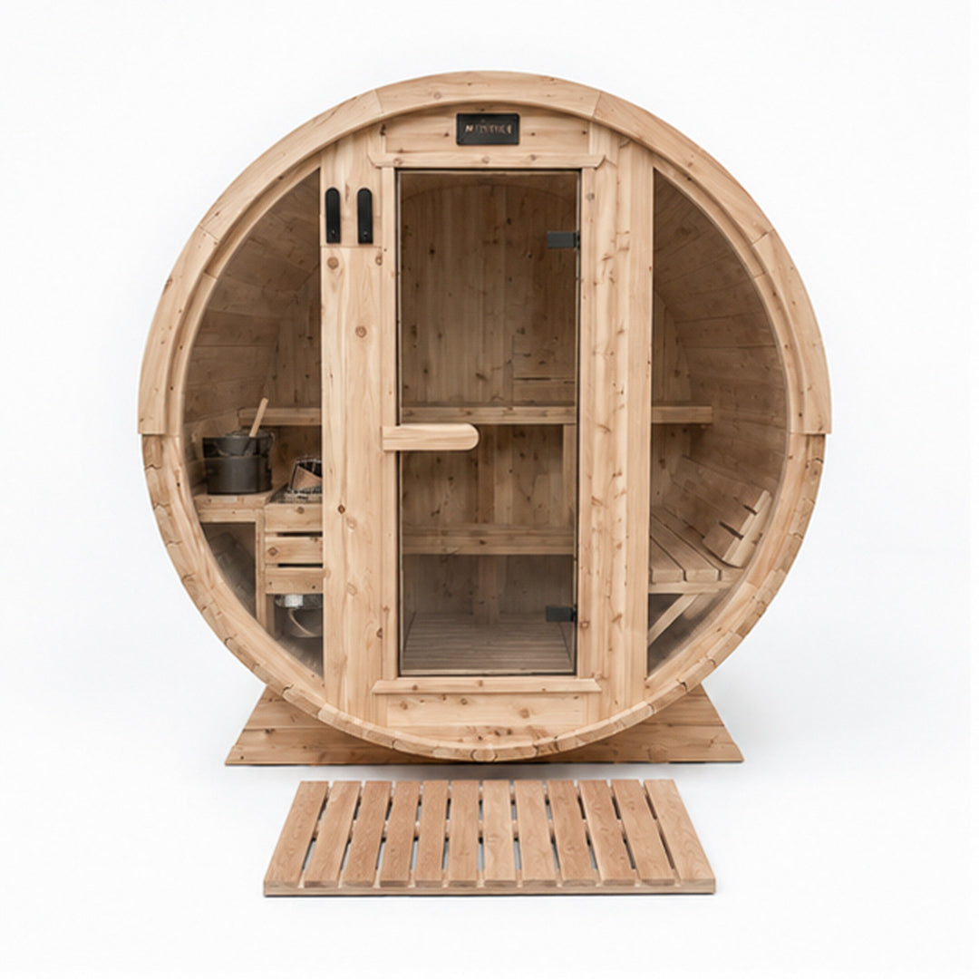 Plancher de sauna extérieur en cèdre MÖKKI - 30” × 47.5”