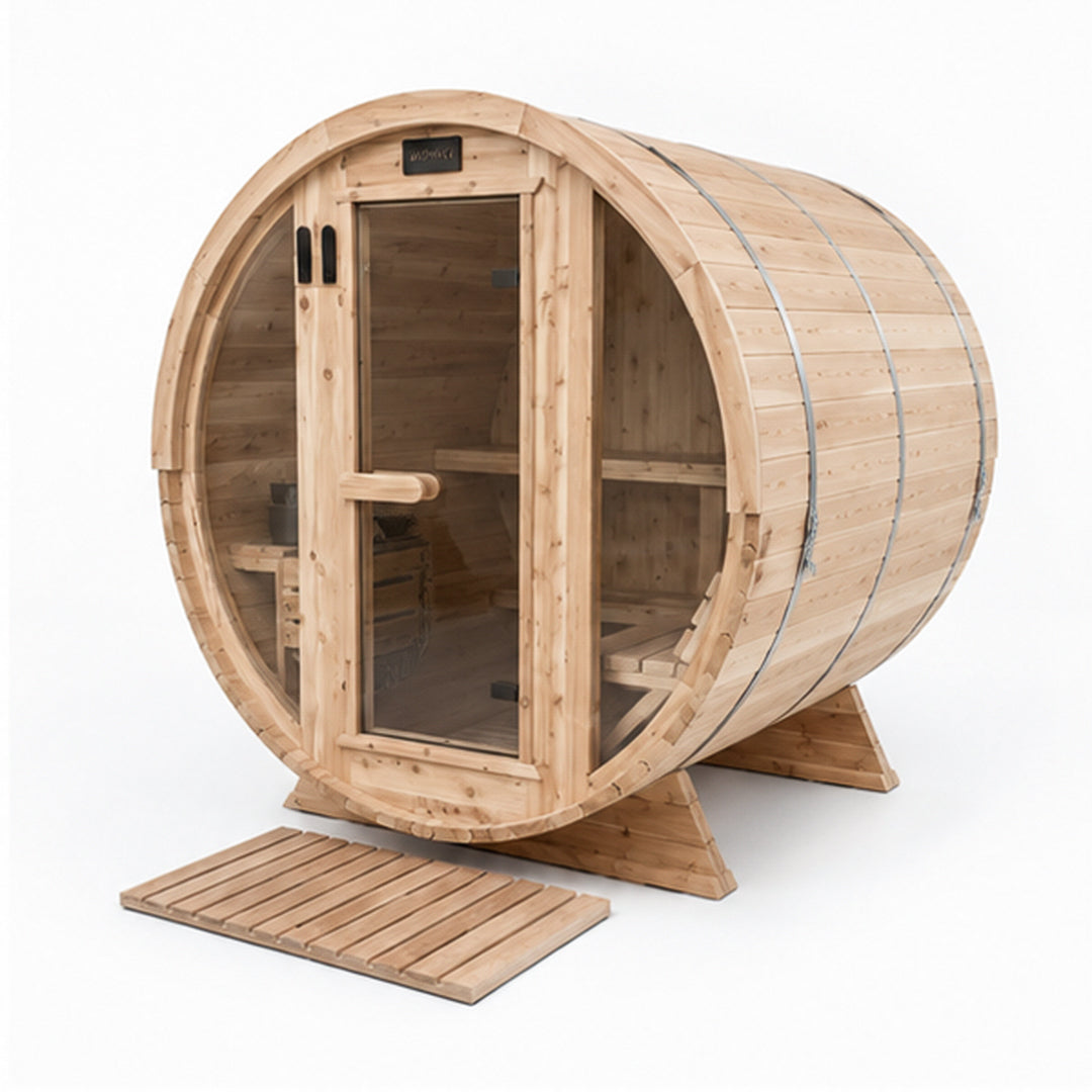 Plancher de sauna extérieur en cèdre MÖKKI - 30” × 47.5”